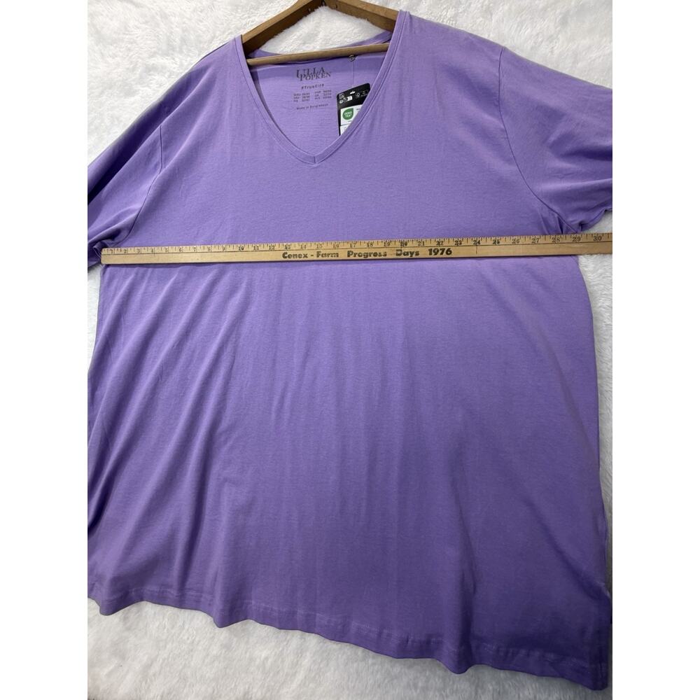Ulla Popken Short Sleeve Light Purple V Neck T-Shirt Size 28/30 NWT - Picture 5 of 10